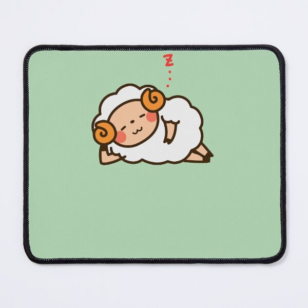 Item preview, Snoozy Sheep Says Zzz... – Peaceful and Cute Cartoon Illustration designed and sold by Happy Doodle Club.