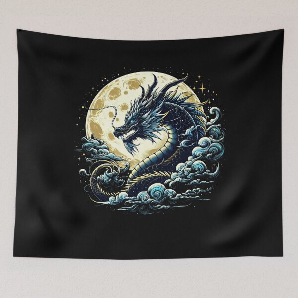 Item preview, Vintage Dragon Lover Fantasy Art Gold Lunar designed and sold by Kimberley King Art  King Art.