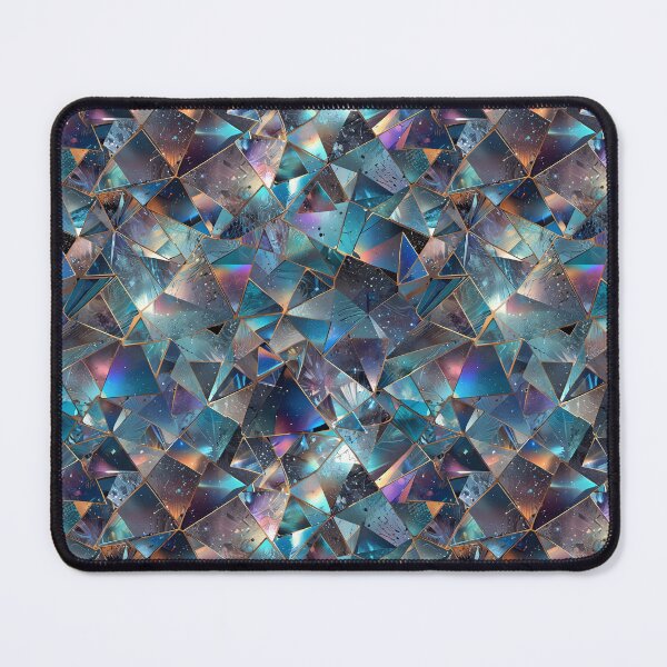 Item preview, Colorful Abstract Mosaic of Shattered Glass With Vibrant Textures and Glowing Light designed and sold by CoolPixels.