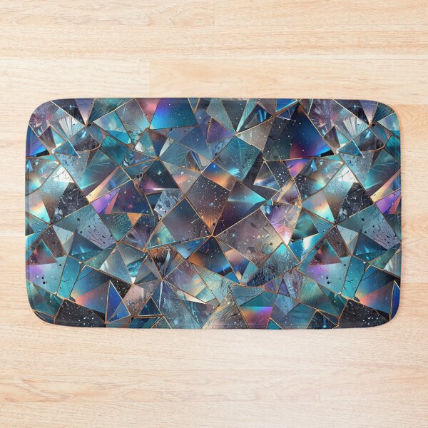Item preview, Colorful Abstract Mosaic of Shattered Glass With Vibrant Textures and Glowing Light designed and sold by CoolPixels.