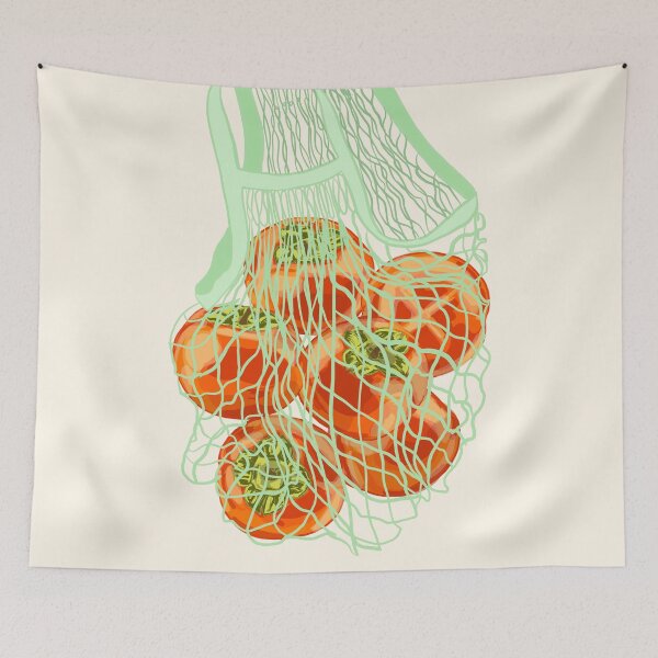 Item preview, Retro Persimmons in Mesh Bag designed and sold by MaiZephyr.