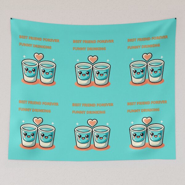 Item preview, Best Friend Forever Funny Drinking designed and sold by TrendsLook.