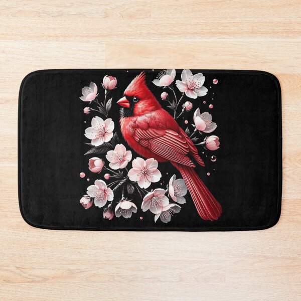 Item preview, Red Cardinal Cherry Blossom Floral Birdwatching Birding Bird Lover designed and sold by Kimberley King Art  King Art.
