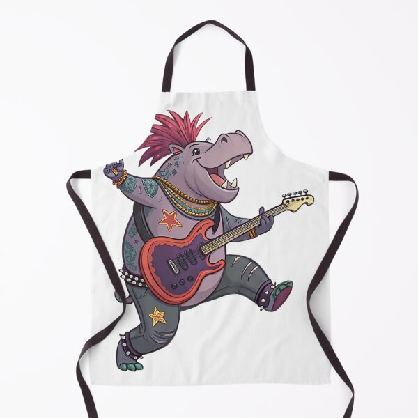 Aperçu de l'œuvre Hippo Rockstar créée et vendue par likbatonboot.