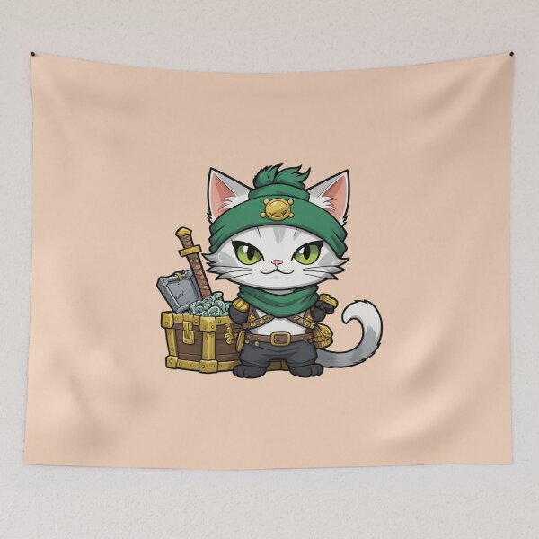 Item preview, Paws on Gold – Cat’s Legendary Find designed and sold by Babayaa.