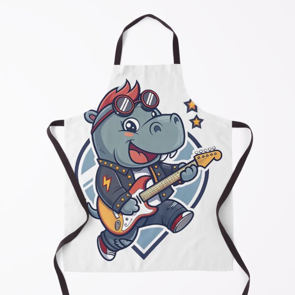 Aperçu de l'œuvre Hippo Rockstar créée et vendue par likbatonboot.