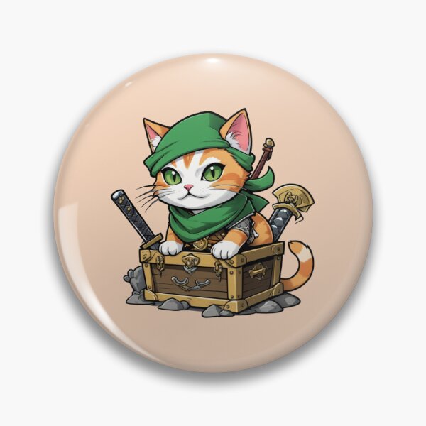 Item preview, Chest Discovered – Curious Cat Strikes Gold designed and sold by Babayaa.
