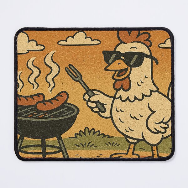 Item preview, License to grill, funny chicken designed and sold by Mauswohn.