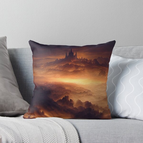 Item preview, Majestic Fortress Over Infernal Twilight Lands designed and sold by Amr Siam.