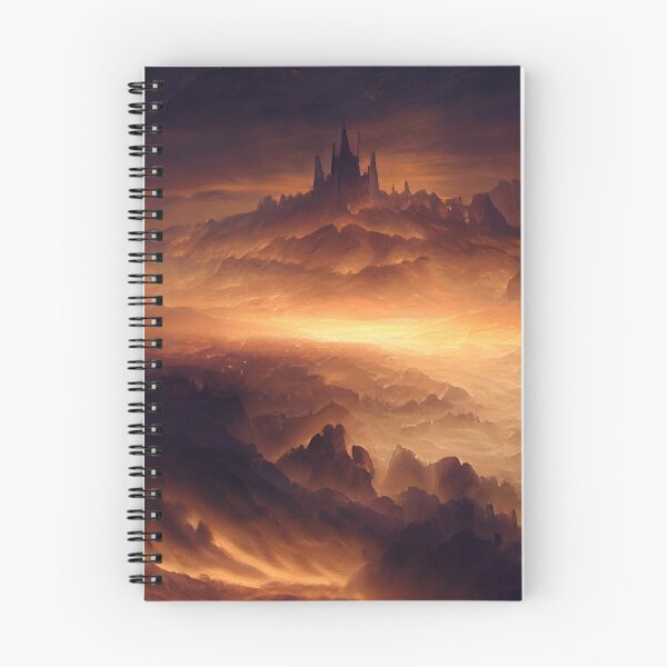 Item preview, Majestic Fortress Over Infernal Twilight Lands designed and sold by Amr Siam.