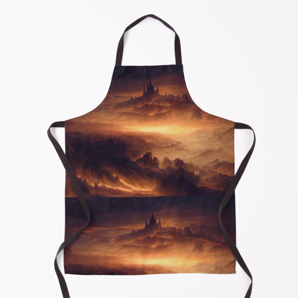 Item preview, Majestic Fortress Over Infernal Twilight Lands designed and sold by Amr Siam.