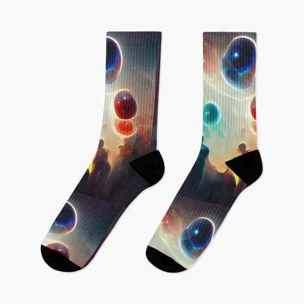 Item preview, Mystical Abstract Dreamscape with Floating Orbs designed and sold by Amr Siam.