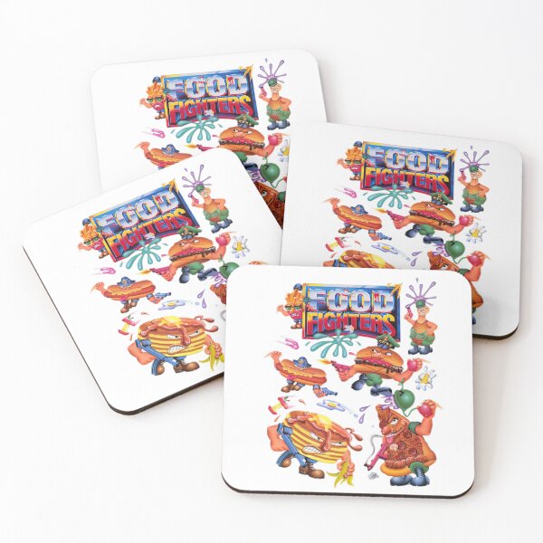 Item preview, Food Fighters Action Figures HD designed and sold by Retr0Tshirts.