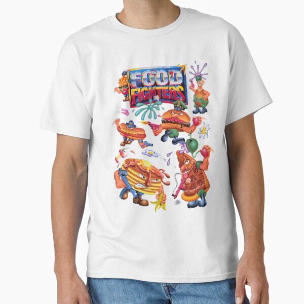 Aperçu de l'œuvre Figurines d'action Food Fighters HD créée et vendue par Retr0Tshirts.