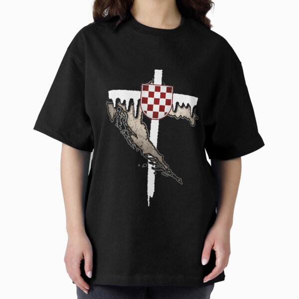 Item preview, Croatian Christian Cross Art (White) designed and sold by ArsArtificia.