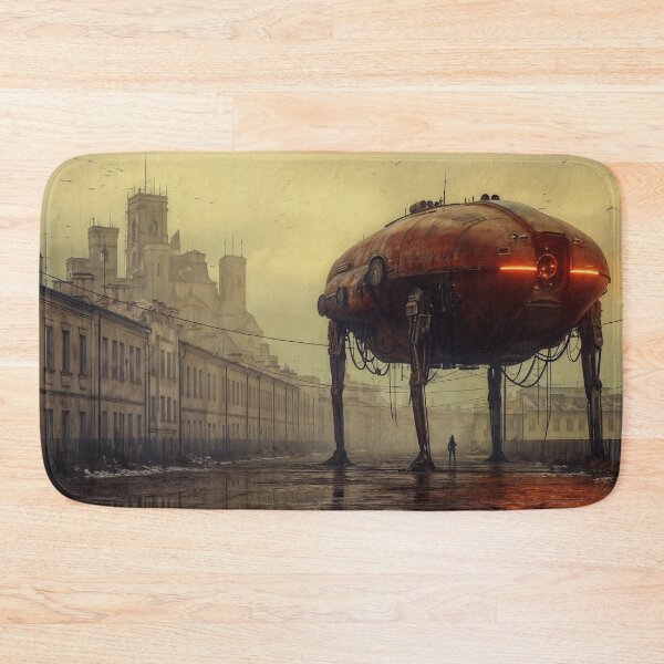 Item preview, utopia punk futuristic foggy town machines robotics european Poland | dejco.art designed and sold by dejco.art.
