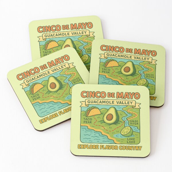 Item preview, Cinco de Mayo Avocado Adventure Map – Guacamole Valley Travel Poster designed and sold by Bratak.