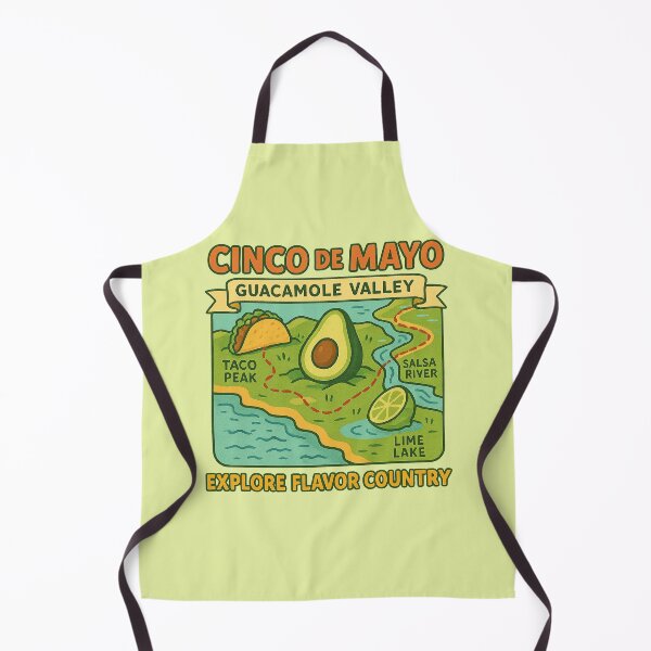 Item preview, Cinco de Mayo Avocado Adventure Map – Guacamole Valley Travel Poster designed and sold by Bratak.