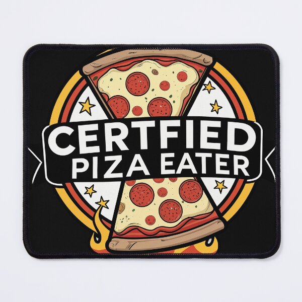 Item preview, Certified Pizza Eater – Flames designed and sold by AIStarDesigns.