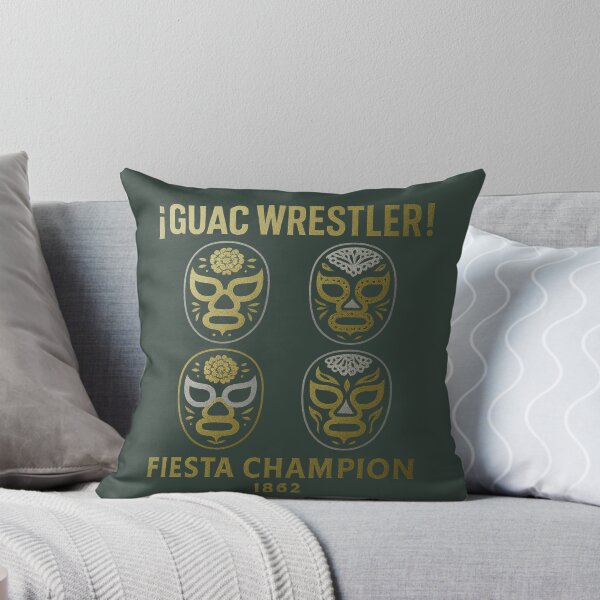 Item preview, Guac Wrestler – Lucha Libre Fiesta Champion Mask Art designed and sold by Bratak.
