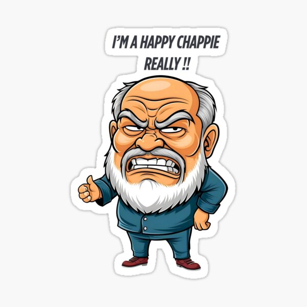 Item preview, I'm a Happy Chappie (Don't Believe It!) designed and sold by ValhallaPrint.