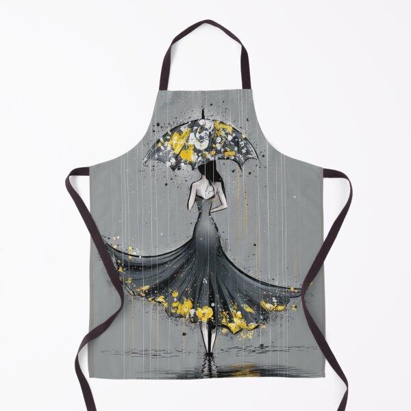 Item preview, woman standing amidst a downpour designed and sold by Aise06.