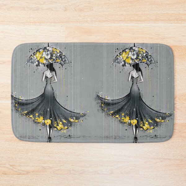 Item preview, woman standing amidst a downpour designed and sold by Aise06.