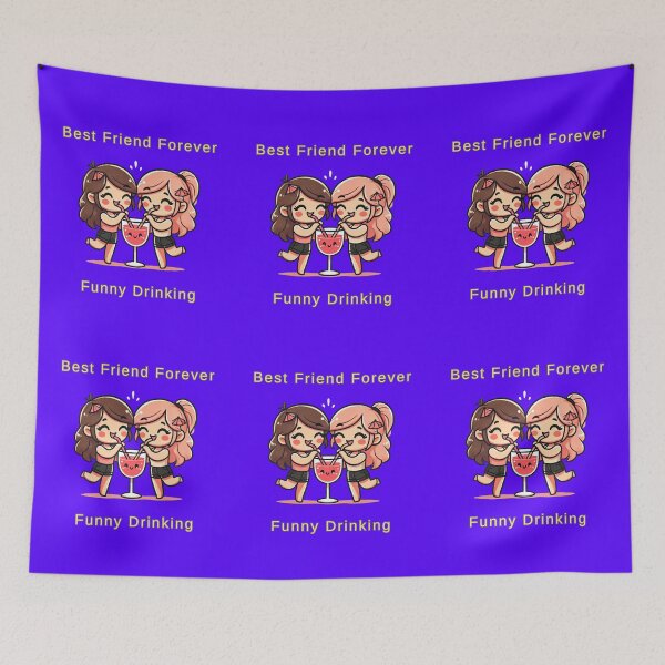 Item preview, Best Friend Forever Funny Drinking designed and sold by TrendsLook.