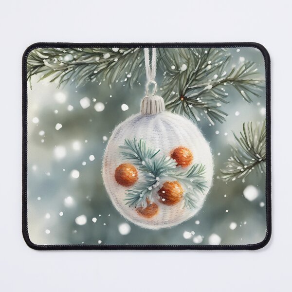 Item preview, White Christmas Bauble designed and sold by CalmnessbyChoice.