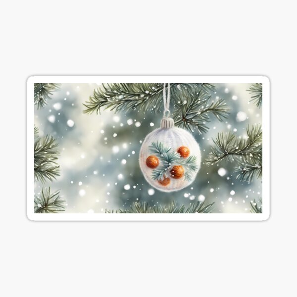 Item preview, White Christmas Bauble designed and sold by BookCovered.