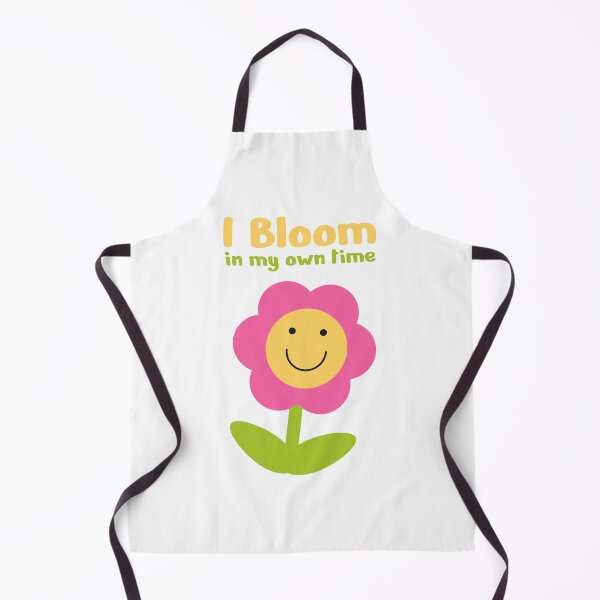 Item preview, I Bloom In My Own Time – Cute Smiling Pink Flower designed and sold by Tulip Creators .