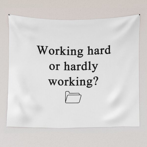 Item preview, Working Hardly – Office Humor Tee designed and sold by TrendyTeeCenter.