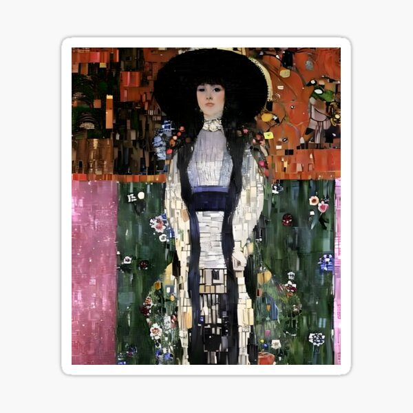 Aperçu de l'œuvre Portrait d'Adèle Bloch-Bauer - Élégance viennoise et splendeur symboliste créée et vendue par artdesignsnow.