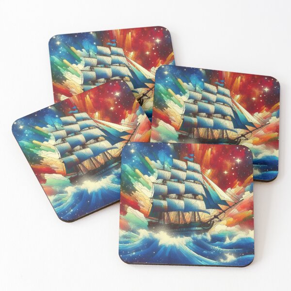 Item preview, Old sailing ship in stained glass style designed and sold by Dogandesighn.