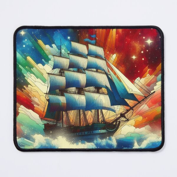 Item preview, Old sailing ship in stained glass style designed and sold by Dogandesighn.