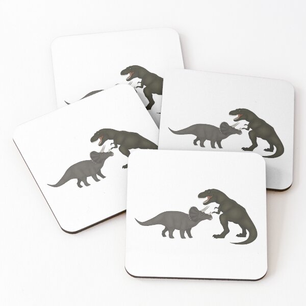 Item preview, tyrannosaurus rex and triceratops fight designed and sold by Jumty13.