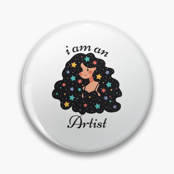 Item preview, I am an Artist - Dreamy Girl with Stars in Her Hair designed and sold by Tulip Creators .
