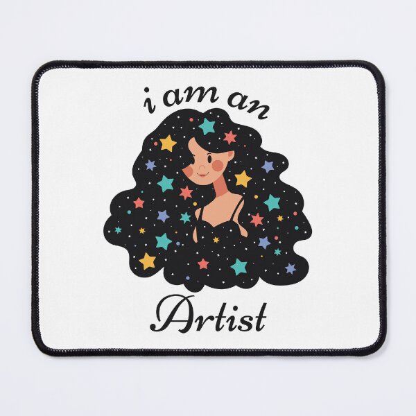 Item preview, I am an Artist - Dreamy Girl with Stars in Her Hair designed and sold by Tulip Creators .