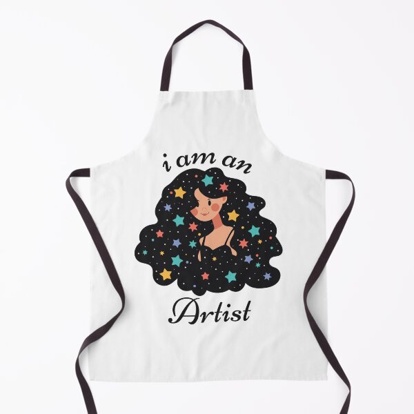 Item preview, I am an Artist - Dreamy Girl with Stars in Her Hair designed and sold by Tulip Creators .
