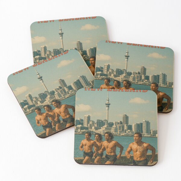 Item preview, Auckland Waterfront – Māori Warriors in Motion designed and sold by Aryabek.