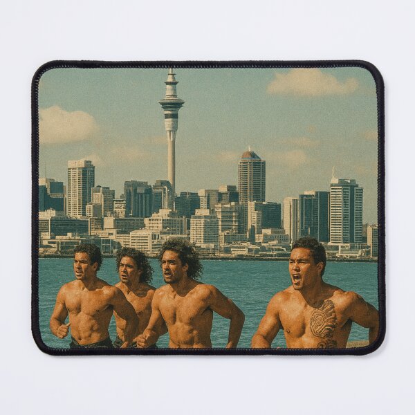 Item preview, Auckland Waterfront – Māori Warriors in Motion designed and sold by Aryabek.
