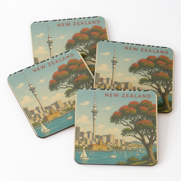 Item preview, Auckland New Zealand – Sky Tower and Pohutukawa View designed and sold by Aryabek.
