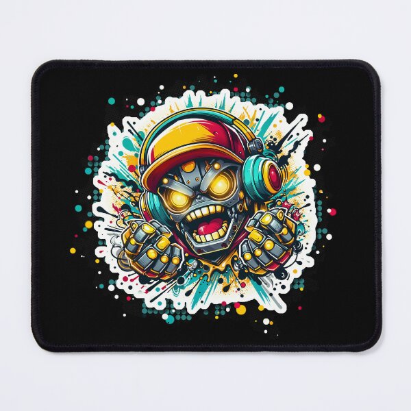 Item preview, Pumped-Up Robo DJ Ready to Drop Beats and Blow Circuits! designed and sold by DopeVibeStuff.