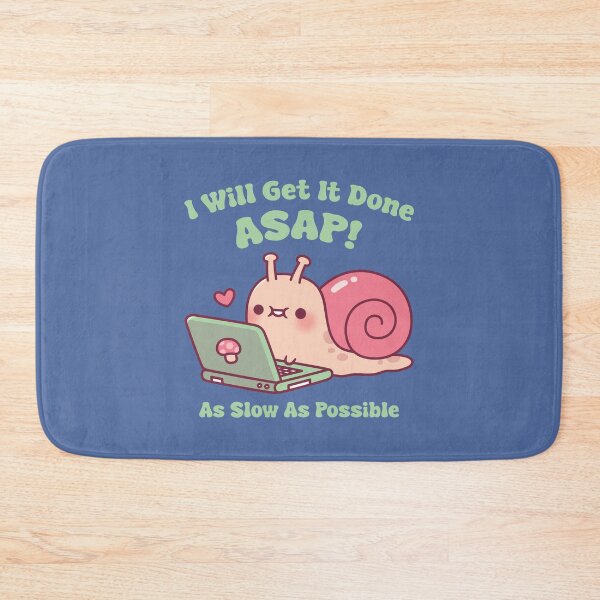 Item preview, Cute Snail Working On Laptop I Will Get It Done ASAP Funny designed and sold by rustydoodle.