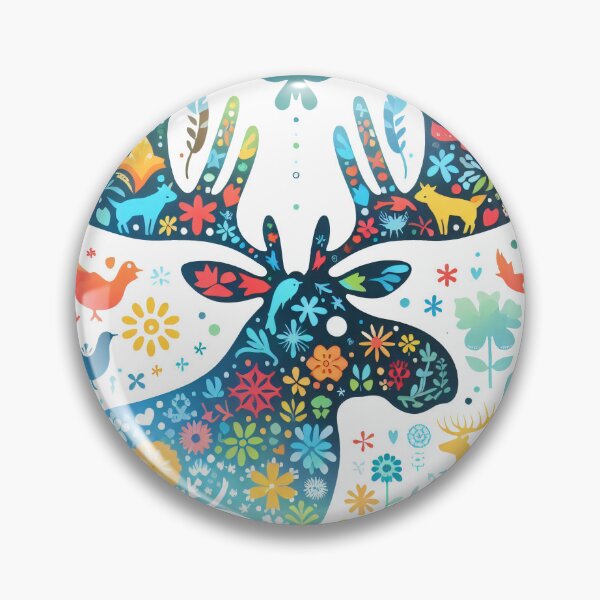 Item preview, Scandinavian Folk art - Moose Head  designed and sold by FOLK ART FUSION by heidiannemorris.