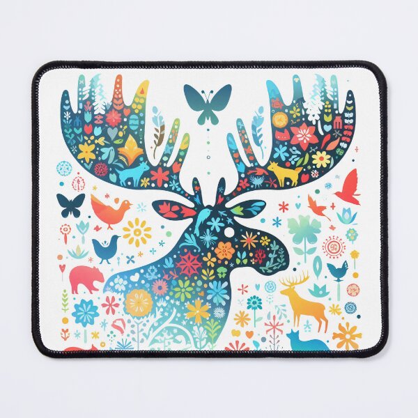 Item preview, Scandinavian Folk art - Moose Head  designed and sold by FOLK ART FUSION by heidiannemorris.