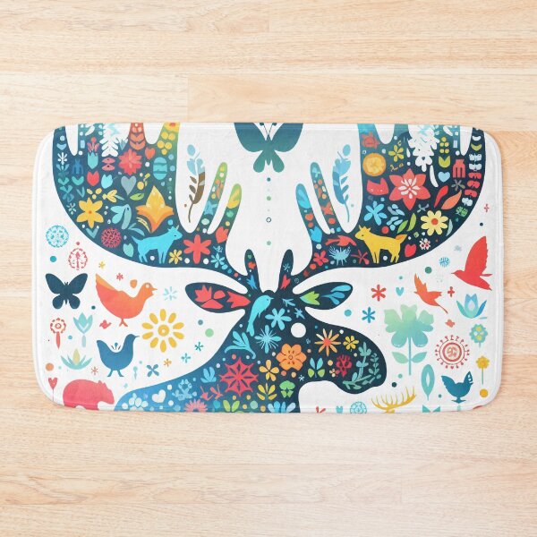 Item preview, Scandinavian Folk art - Moose Head  designed and sold by FOLK ART FUSION by heidiannemorris.