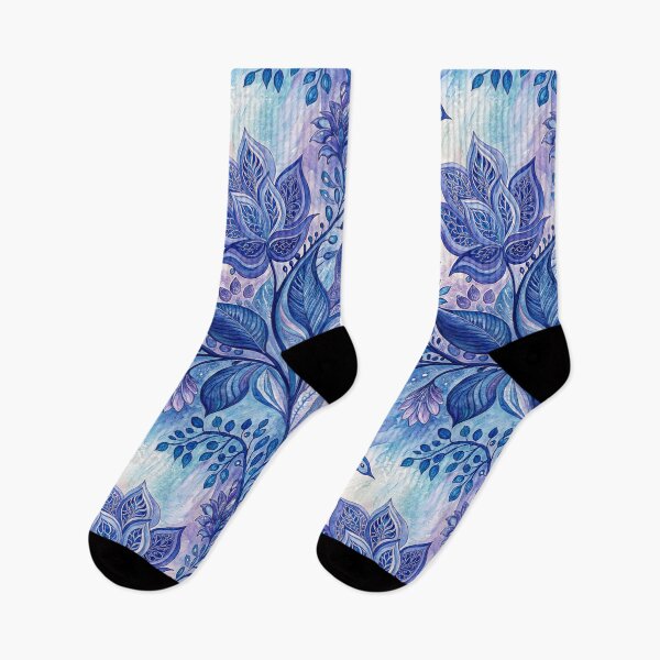 Item preview, Mystical Blue Bird & Floral Fantasy designed and sold by sunnthreads.
