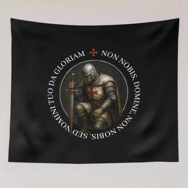 Item preview, Templar Crusader Illustration – Medieval Knight Warrior Concept Art designed and sold by Arturo Vivo.