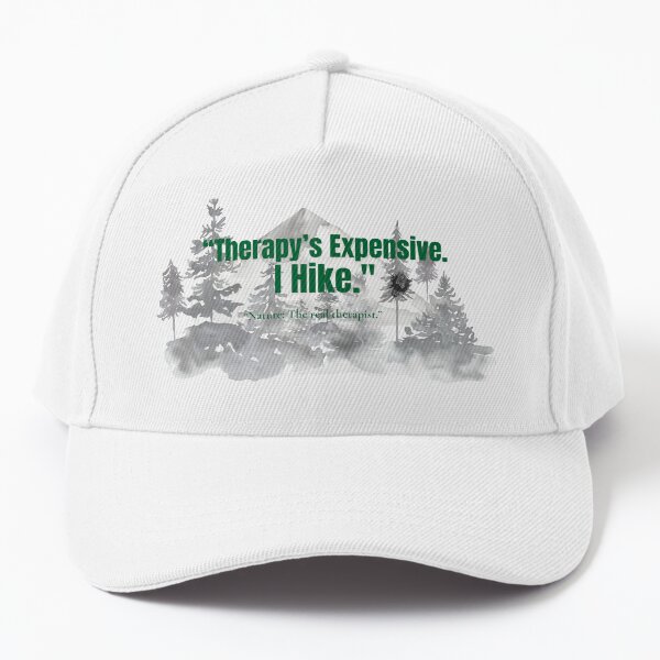 Item preview, Therapy’s Expensive. I Hike. | Funny Hiking Mental Health T-Shirt | Trail Therapy Quote Tee designed and sold by VybeWear Co..